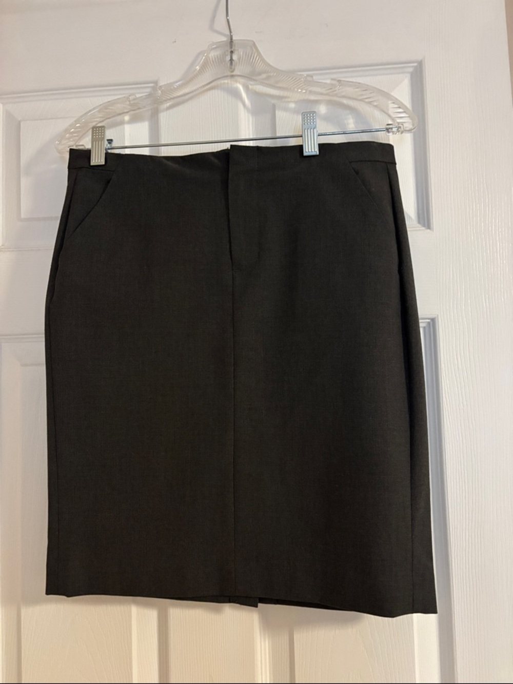 Classic Womens Dark Gray Pencil Skirt